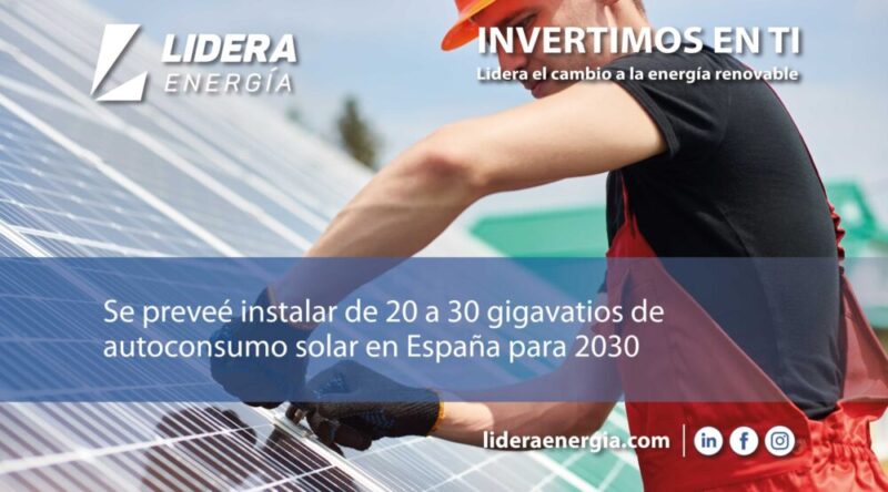 Se preveé instalar de 20 a 30 gigavatios de autoconsumo solar en España para 2030