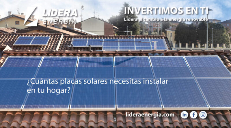 ¿Cuántas placas solares necesito?