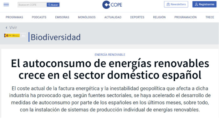 autoconsumo de energías renovables