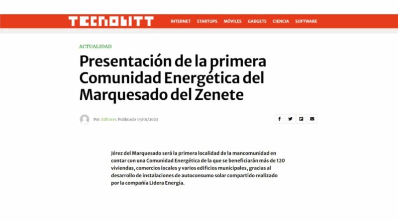Presentación de la primera Comunidad Energética del Marquesado del Zenete