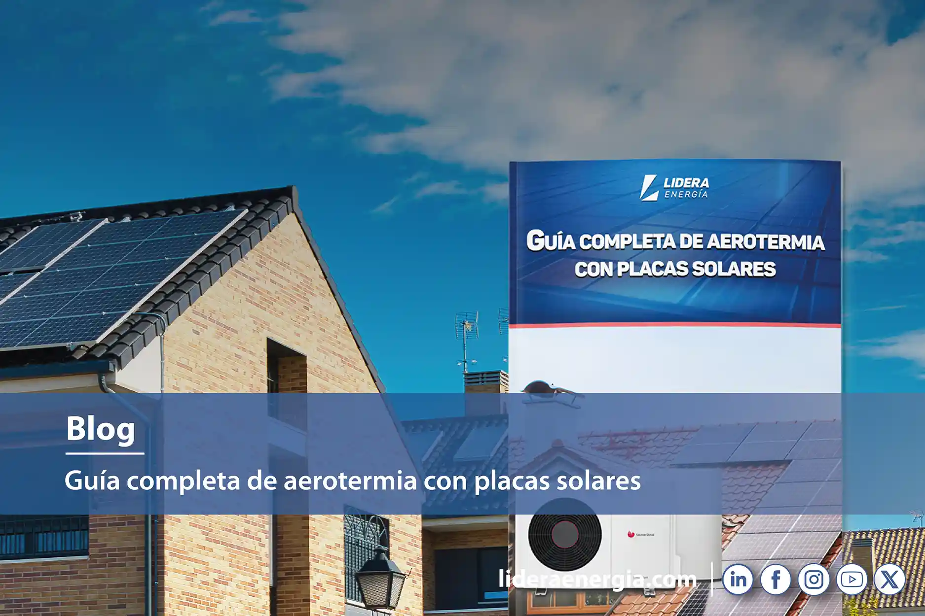 guía aerotermia con placas solares