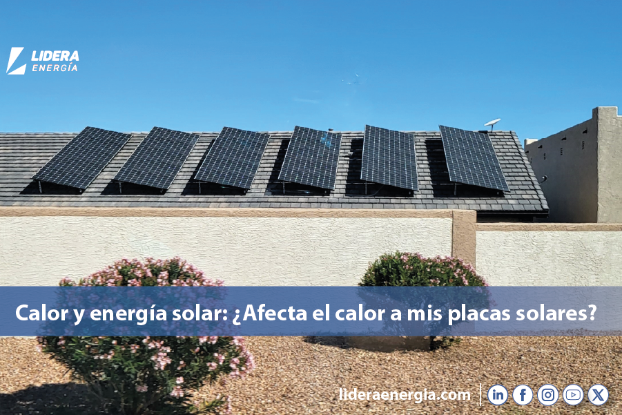 El calor afecta a mis placas solares